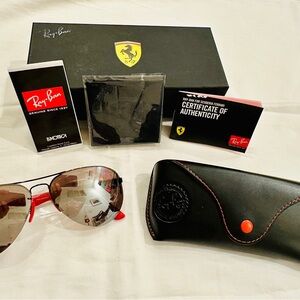Polarized Ray-Ban Scuderia Ferrari Aviator Sunglasses (RB-3460)